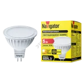 Лампа светодиодная LED 5вт 230в GU5.3 тепло-белая