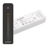 Диммер SMART-SET-PWM-102-72-MIX-SUF Black (12-24V, 2x5A, ПДУ LINE, 2.4G) (IARL, IP20 Пластик, 5 лет)