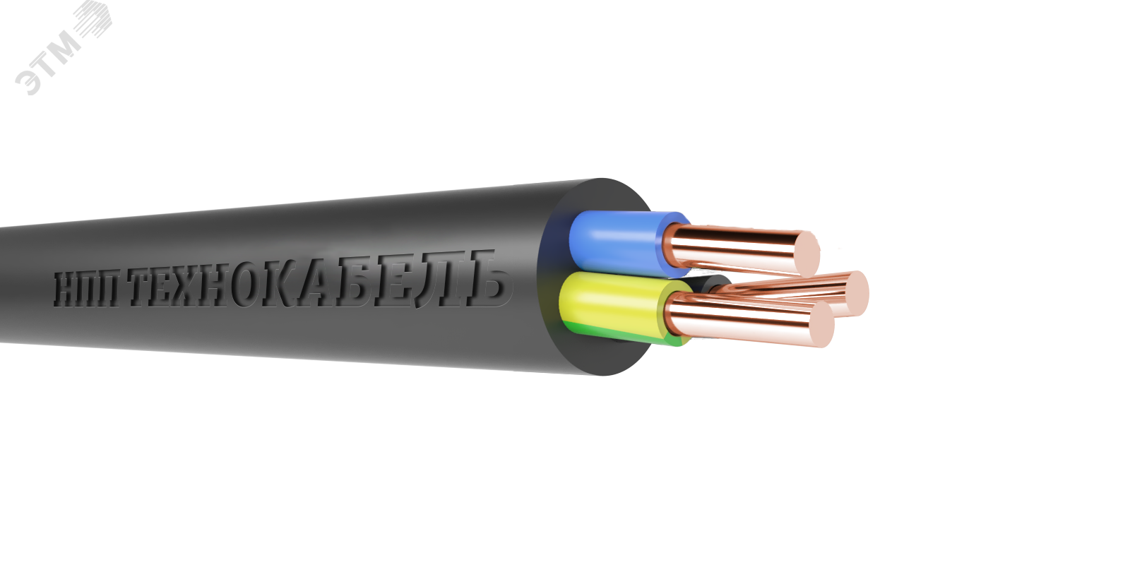 Кабель силовой ППГнг(A)-HF 3х2,5ок(N,PE)-0,66 (100 м) ТРТС
