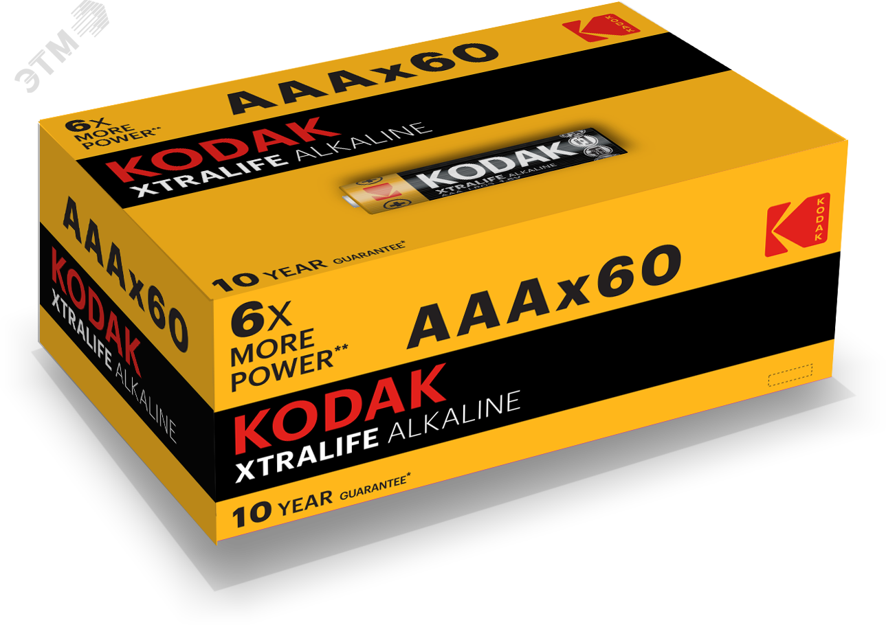 Батарейка LR03-60 (4S) colour box XTRALIFE Alkaline [K3A-60] (60/1200/38400)