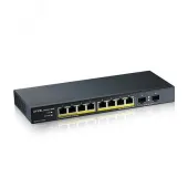Коммутатор неуправляемый  L2 8 портов (SFP) 100 1000 Мб/с PoE 130Вт