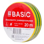 Изолента класс В(общего применения) 0.13х15мм 20м желто-зеленая Simple