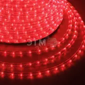 Дюралайт LED, постоянное свечение 2W - красный Эконом 24 LED/м, 100 м