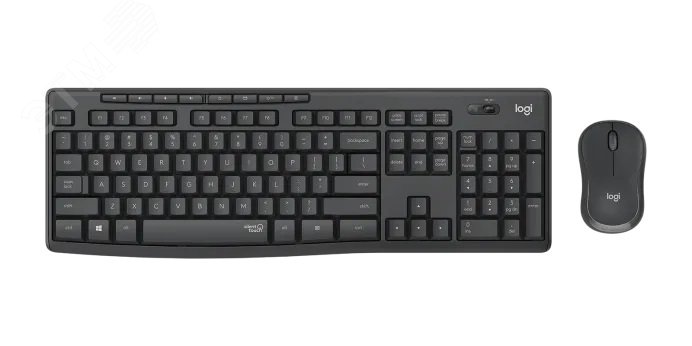 Комплект клавиатура + мышь беспроводной MK295, 111 клавиш, 1000 dpi, черный