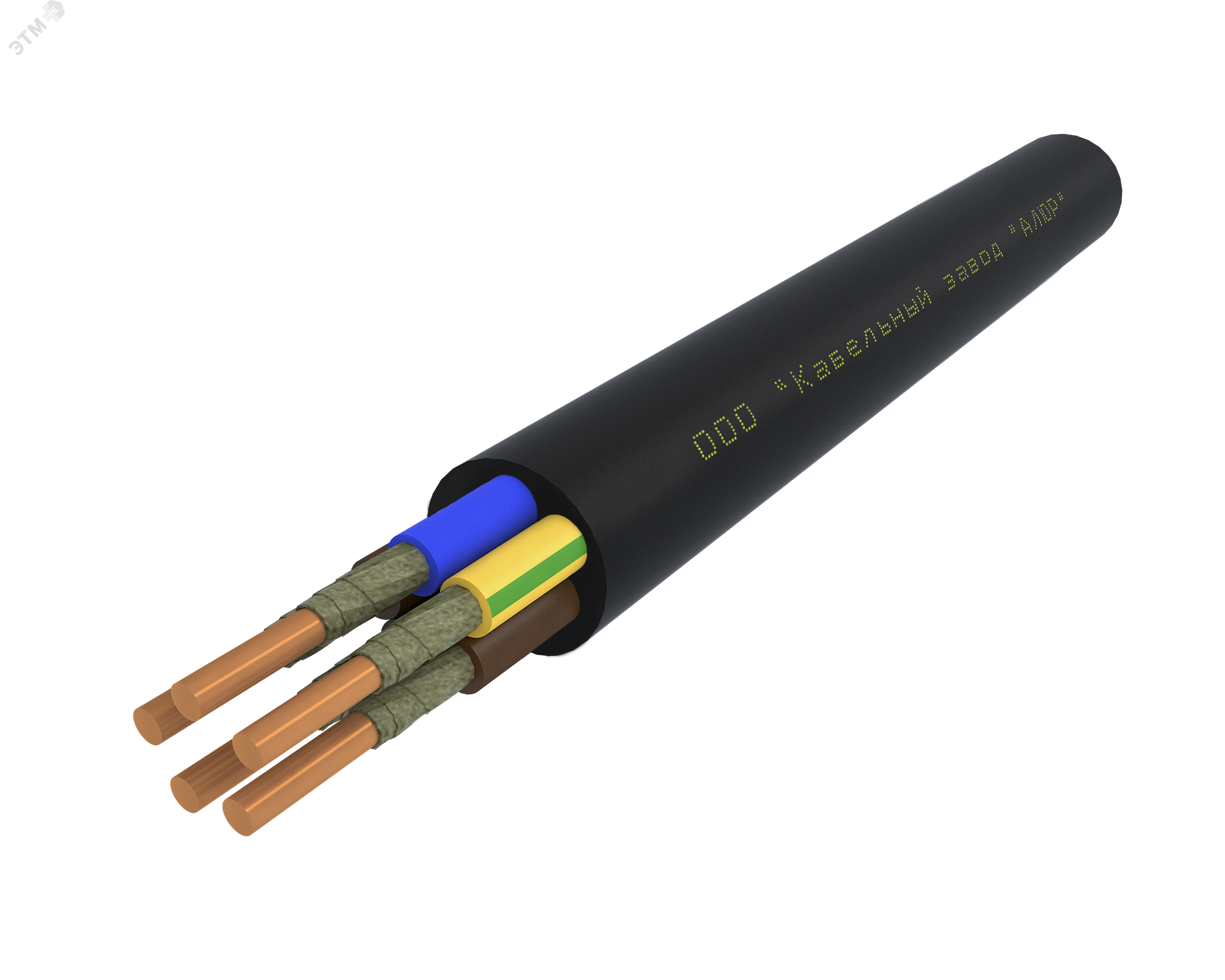 Кабель силовой ВВГнг(А)-FRLS 5х2.5 (N.PE)-0.66 однопроволочный барабан ТУ завода