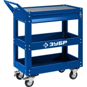 Тележка инструментальная с выдвижным ящиком + 2 полки 820 х 405 х 955 мм