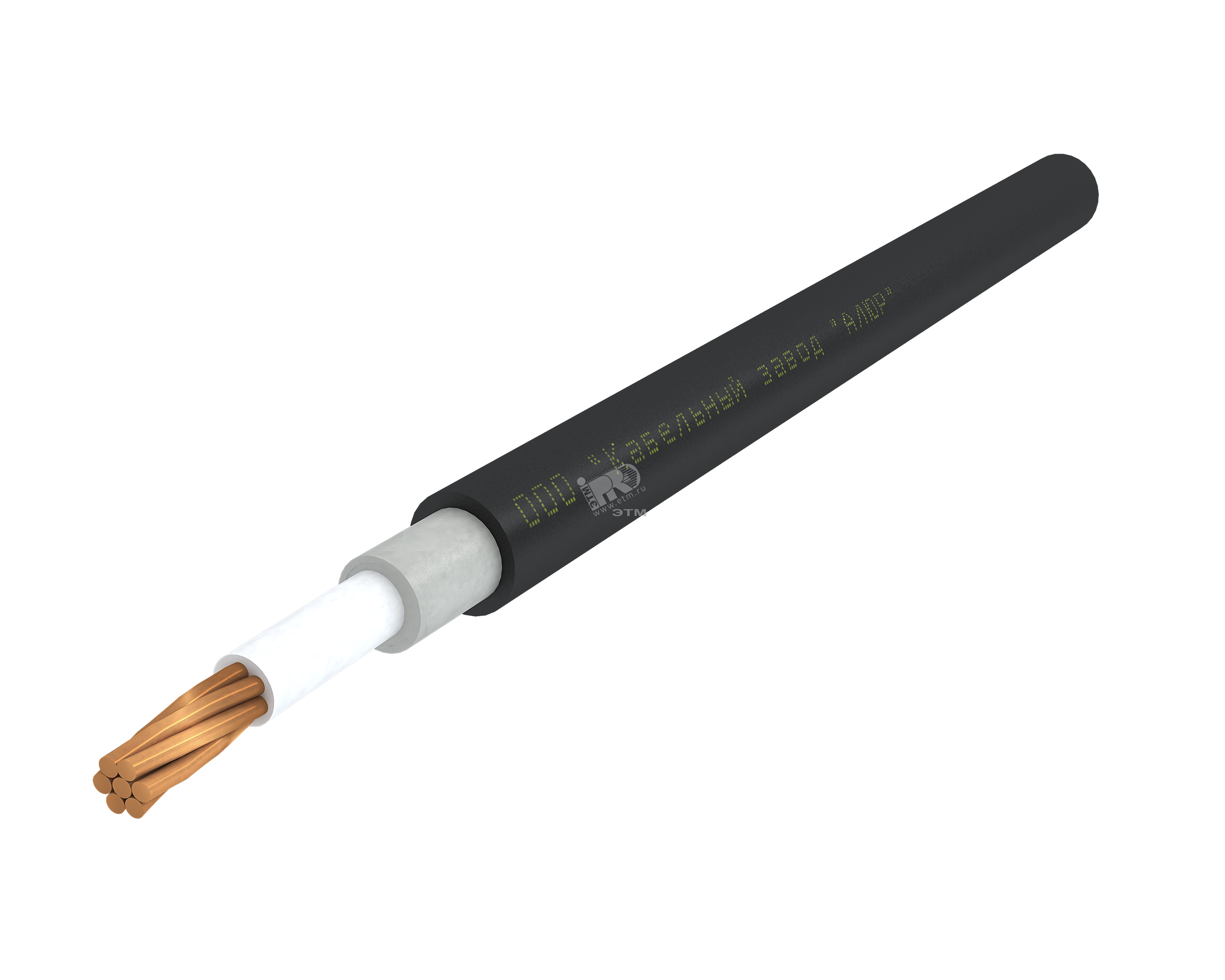 Кабель силовой ППГнг(А)-HF 1х16мк -0.66 многопроволочный белый (барабан)