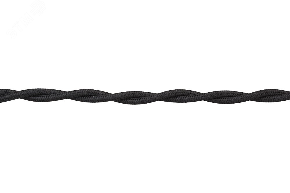 Ретро провод 2х2,5 Черный (матовый) 50м