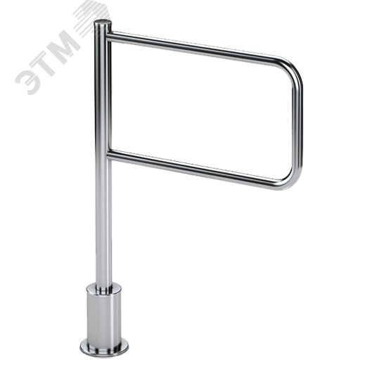 Калитка с магнитной разблокировкой из нержавеющей стали с заполнением (с табличкой проход запрещен, проход разрешен) К-12.1 600, ширина 725 мм