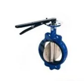 Затвор дисковый поворотный межфланцевый DN 150 PN 16 тип 017W диск чугун, с рукояткой