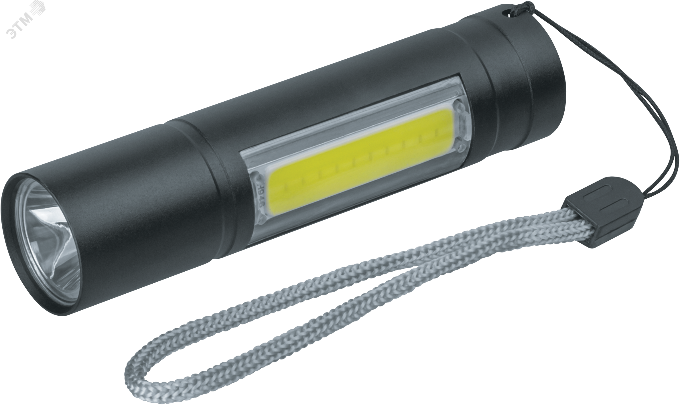 Фонарь светодиодный NPT-KC06-ACCU брелок алюминиевый 1LED(1Вт)+1СOB LED(3Вт) 3 режима