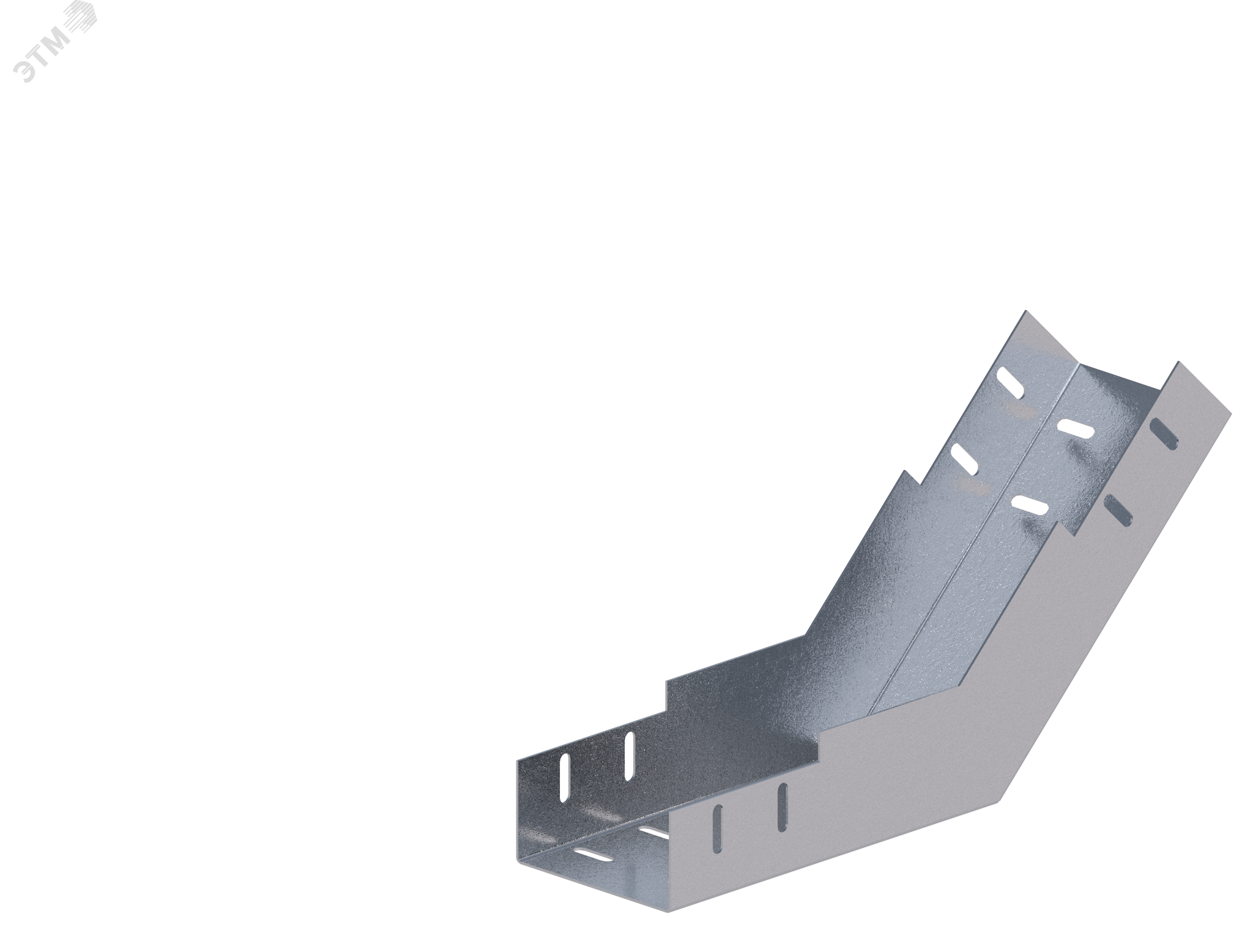 Лоток монтажный угловой 45 вверх ЛУ45В.100.65.376.1,5.1