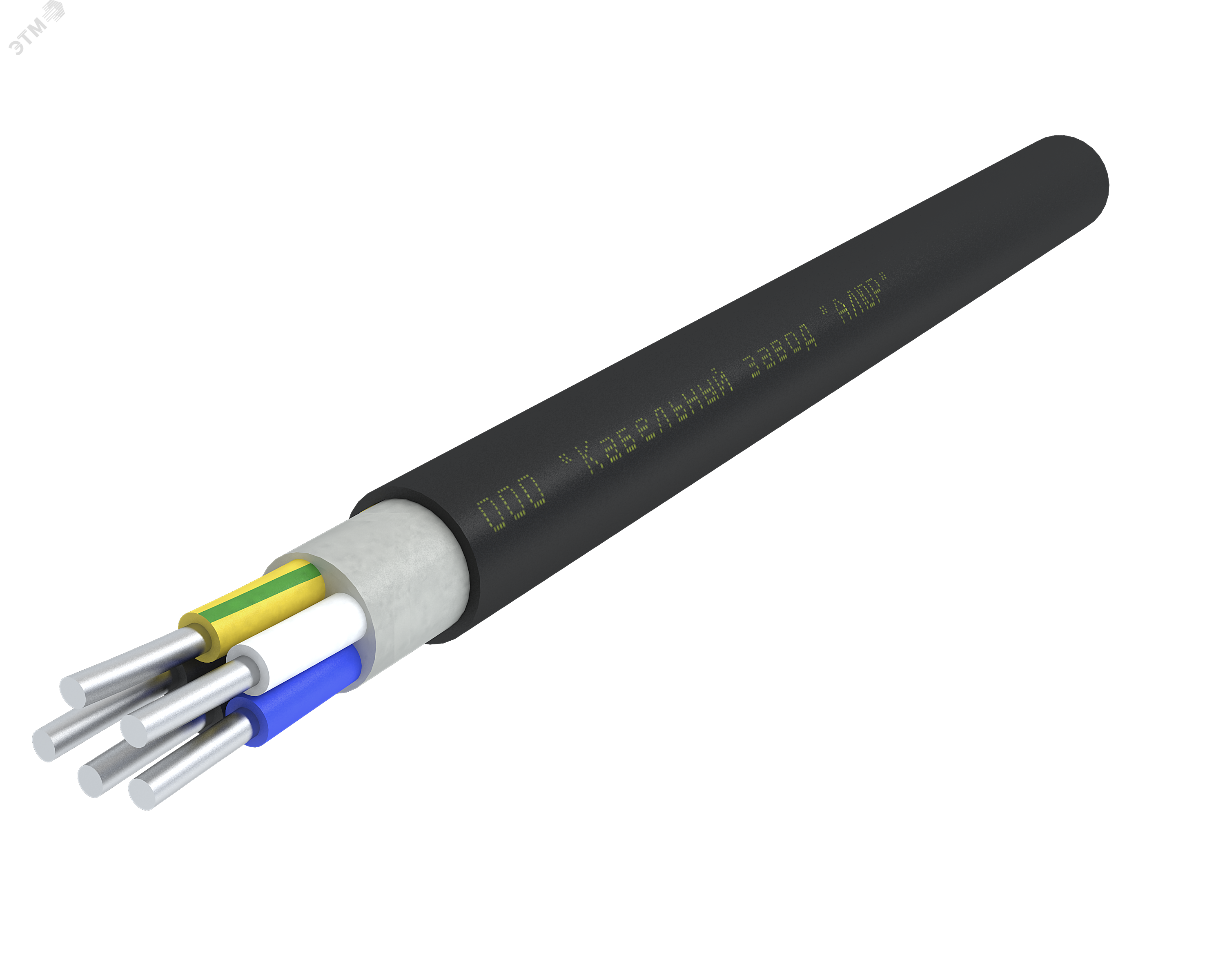 Кабель силовой ЭЛЕКОНД(R)-АсВВГнг(А)-LS 5х10.0 ок(N.PE)-0.66  Ч. бар