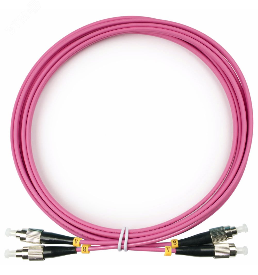 Шнур оптический duplex 3м FC-FC 50/125 мм OM4 LSZH