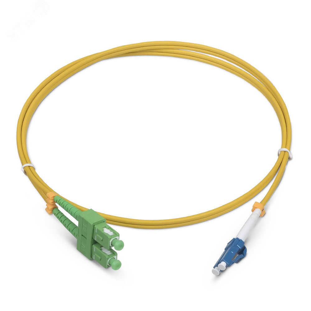 Шнур оптический duplex 1,5м SC/APC-LC/UPC 9/125 sm LSZH