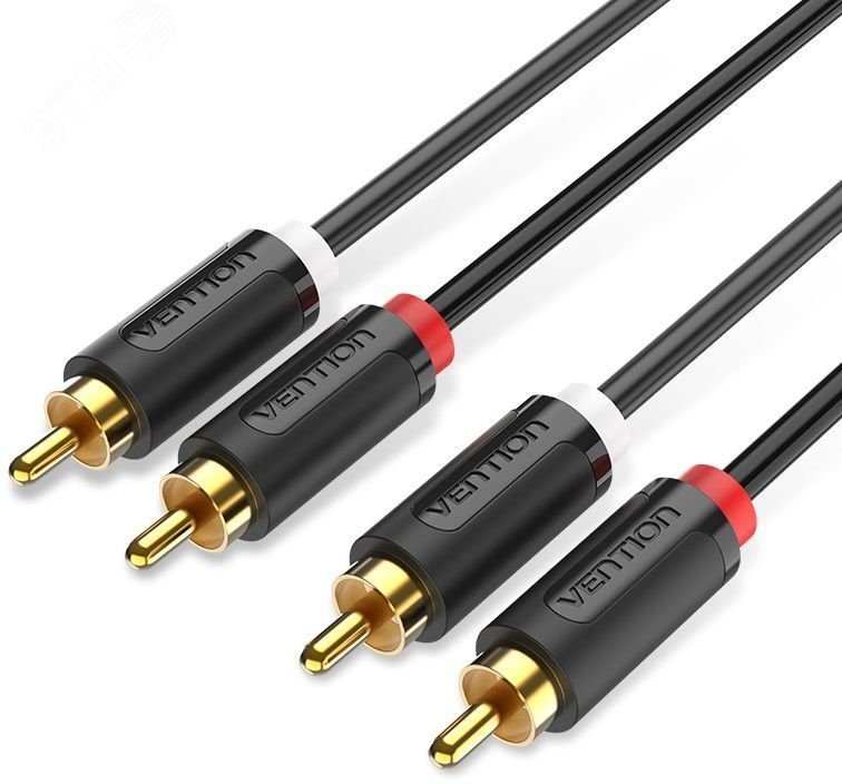 Аудио кабель 2RCA M на 2RCA M, 3 м.