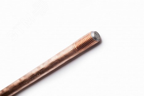 К2М-СМП14-15Д58 Стержень заземления d-14.2 мм, резьба 5/8, L-1.5 м, сталь омедненная