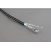 Витая пара экран FTP F/UTP категория 5e 4 пары 24 AWG одножильный внешняя прокладка (100м)