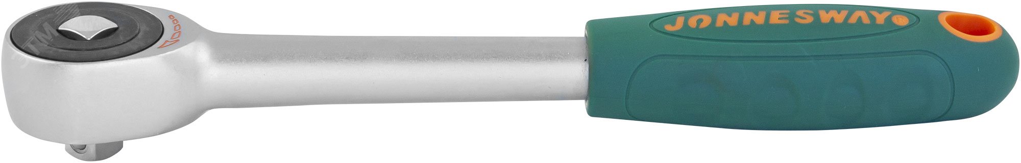 Рукоятка трещоточная ротационная со сквозным приводом 1/4''DR, 60 зубцов, 180 мм