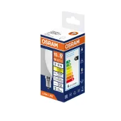Лампа светодиодная 10Вт 806Лм 2700К Е14 шар 170-250В OSRAM LONG LIFE