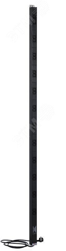 Блок розеток вертикальный Rem-16 фильтр защиты индикатор 25 IEC 60320 C13 42-48U шнур 3 м