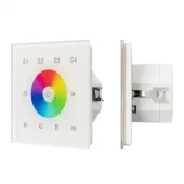 Панель сенсорная DALI-901-11-1G-4SC-RGBW-DT8-IN White (BUS/230V) (IARL, IP20 Пластик, 3 года)