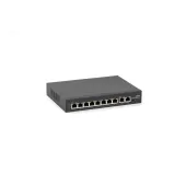 Коммутатор неуправляемый 10 портов RJ45/Uplink 10 100 1000 Мб/с PoE 120Вт