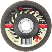 Круг лепестковый торцевой GreatFlex Plus (72 лепестка): 125 х 22,2 мм, P36