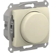 GLOSSA СВЕТОРЕГУЛЯТОР (диммер) повор-нажим, LED, RC, 400Вт, мех.,  БЕЖЕВЫЙ