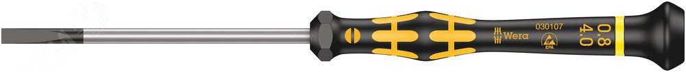 Отвертка шлицевая антистатическая для прецизионных работ 1578 A SL ESD Micro 0.25 x 1.2 x 40 мм