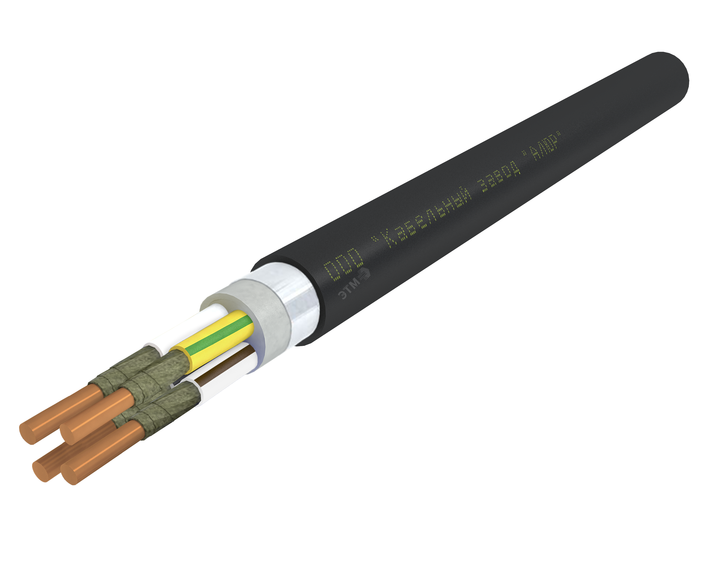 Кабель силовой ВВГЭанг(А)-FRLS 4х4.0 ок(PE)-0.66 Ч. бар