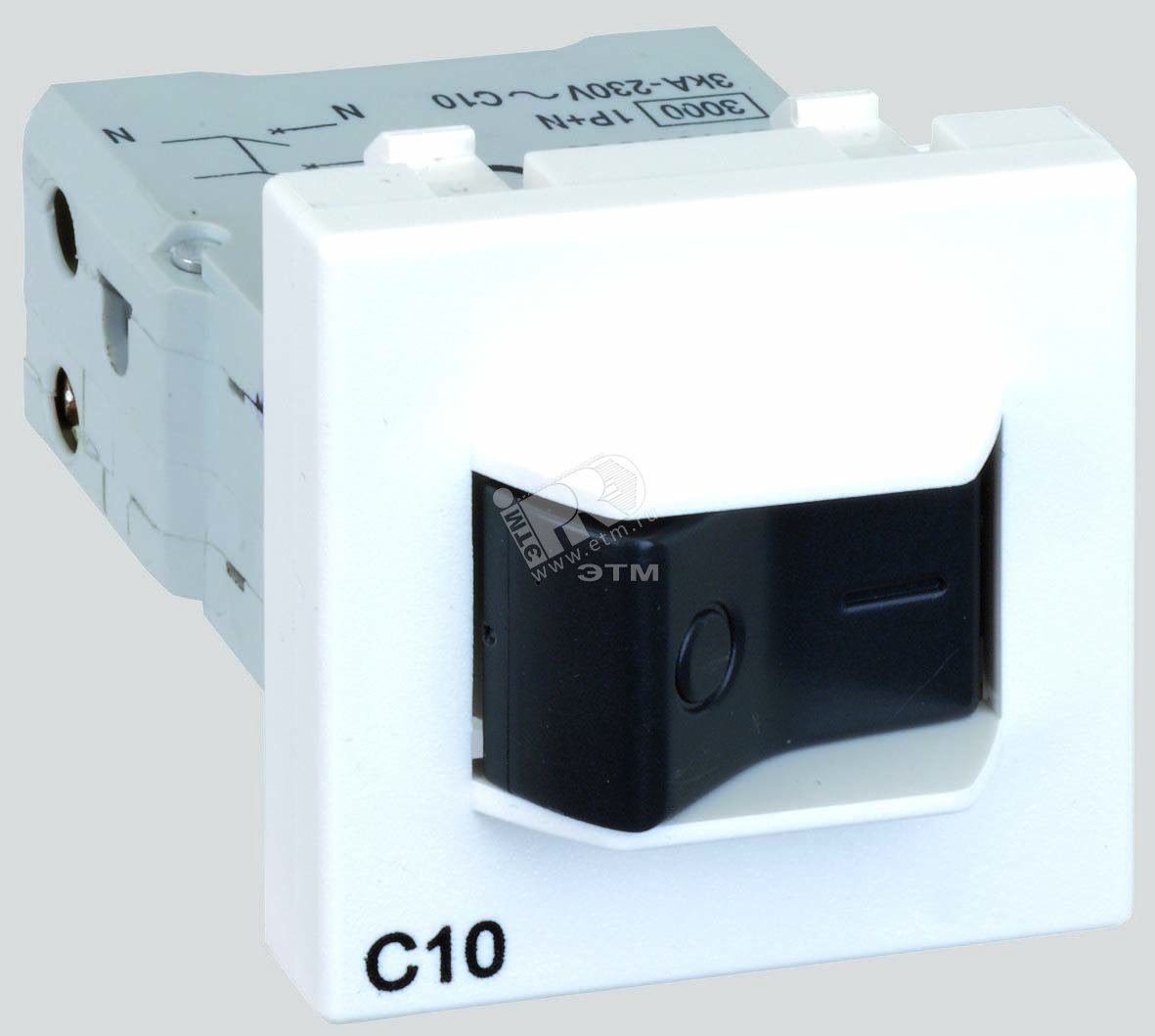 Connect Термомагнитный автомат 10A K45 45x45мм белый