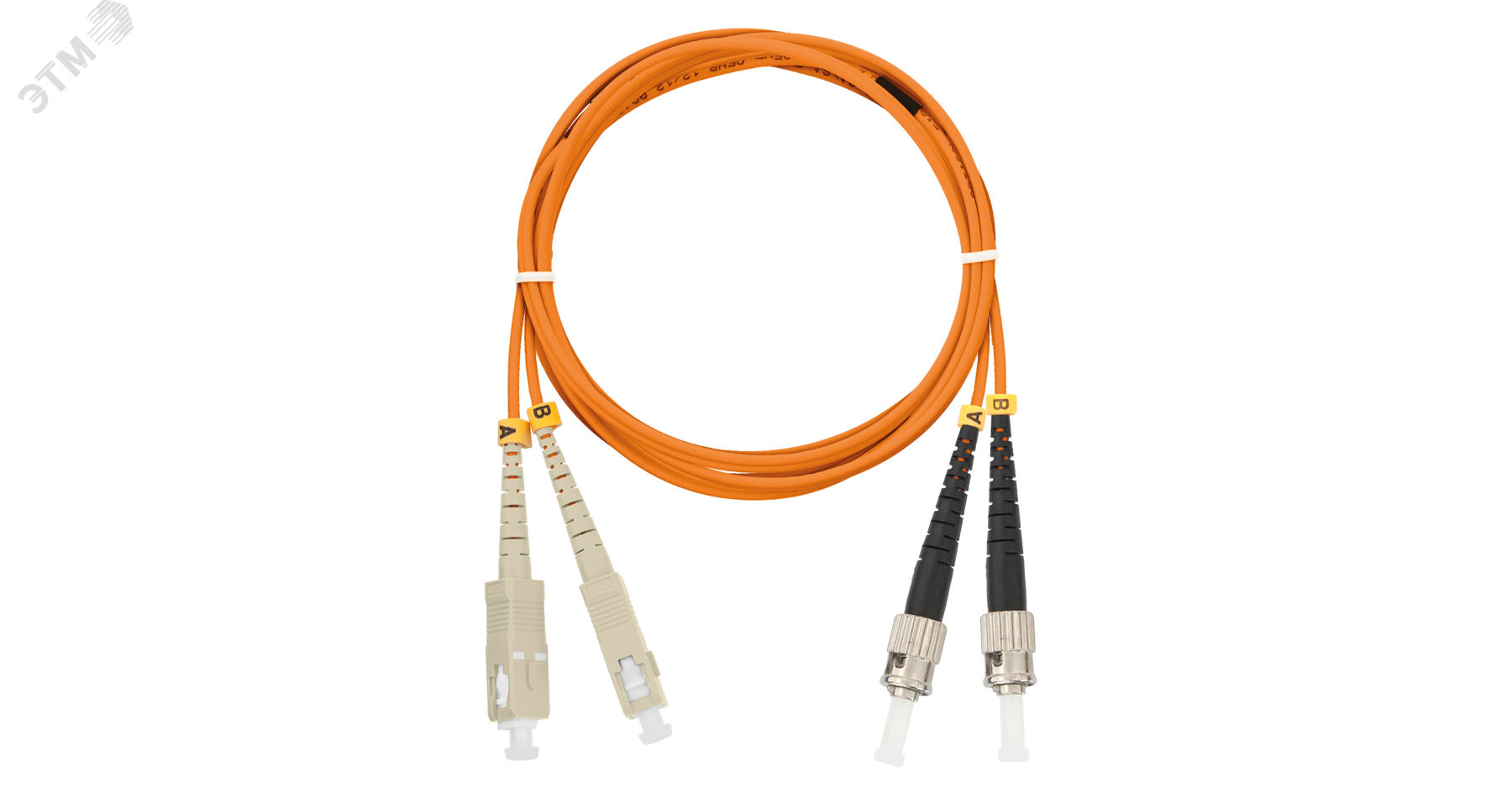 Шнур оптический переходной мм 50/125 OM2 SC/UPC-ST/UPC двойной LSZH 2мм