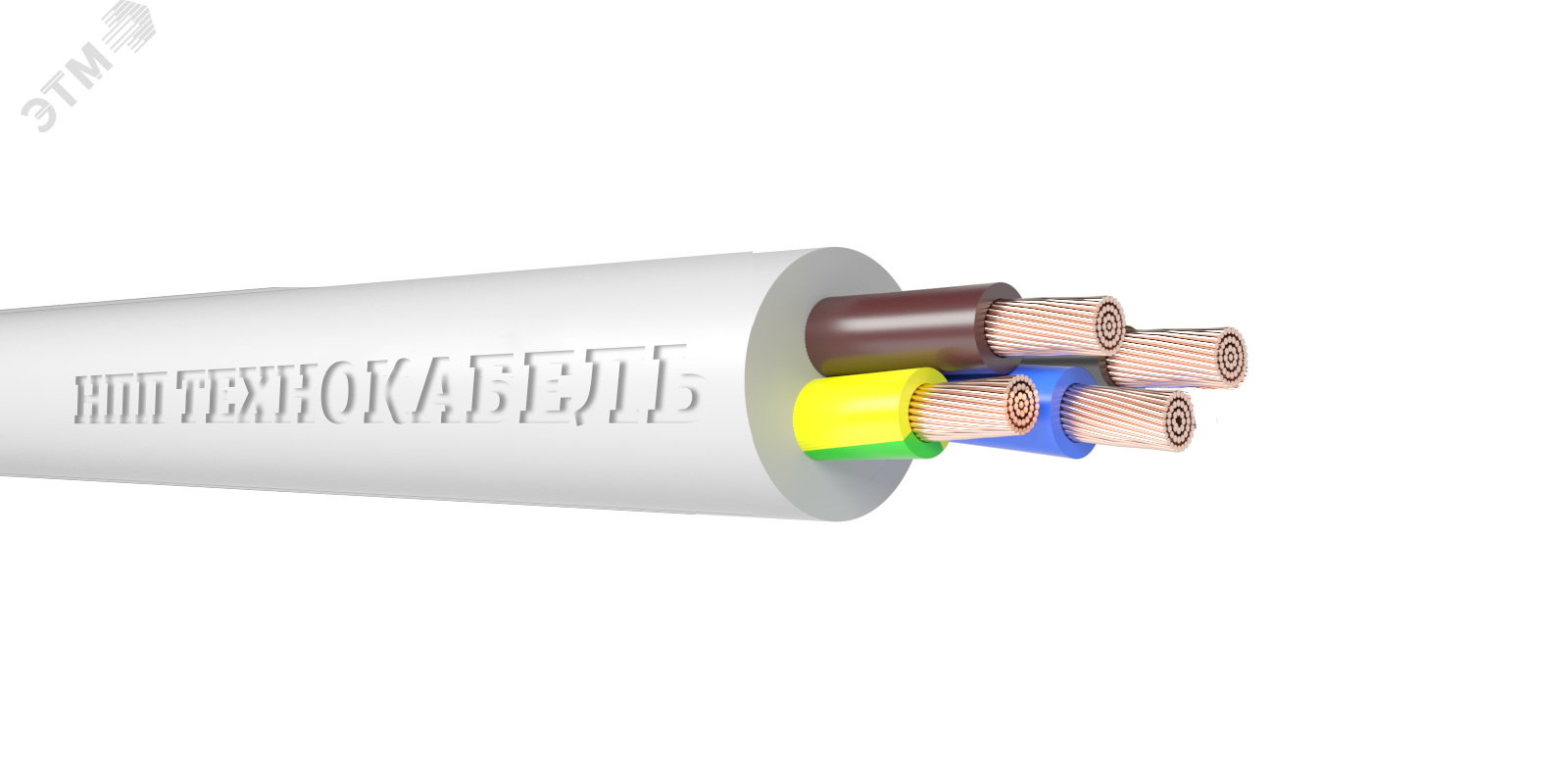 Провод ПВС 4х1.5 (3х1,5+1х1,5) ТРТС