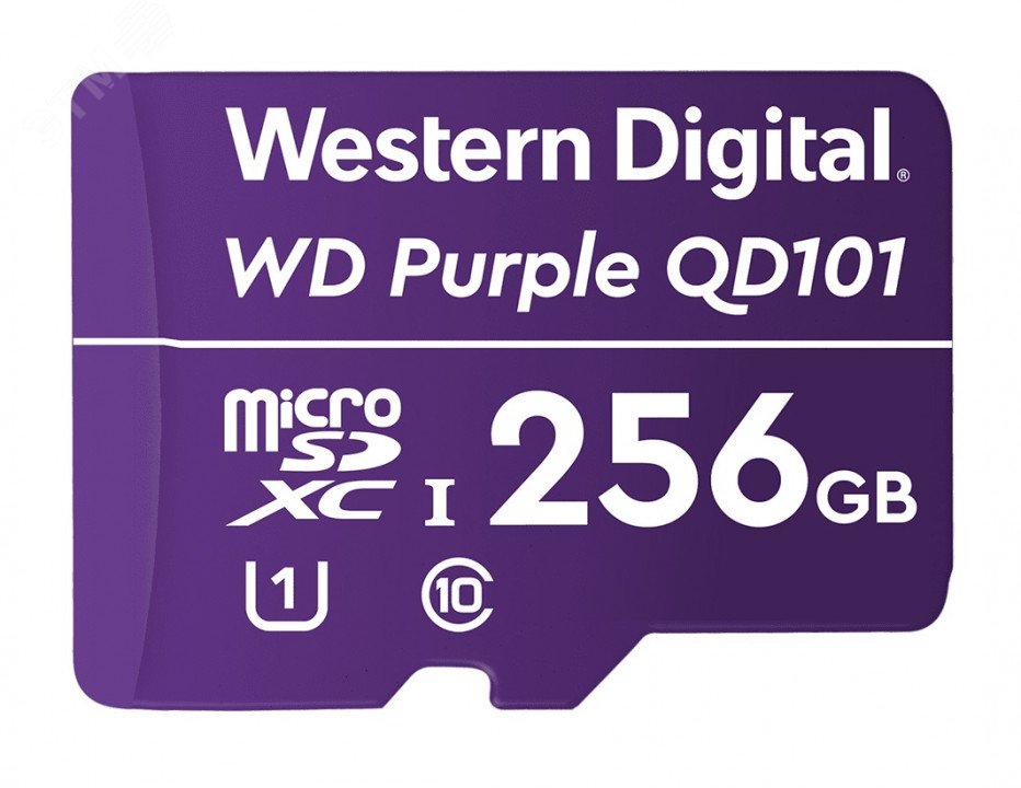 Карта памяти 256GB MicroSDXC Purple, Class 10, UHS-I U1