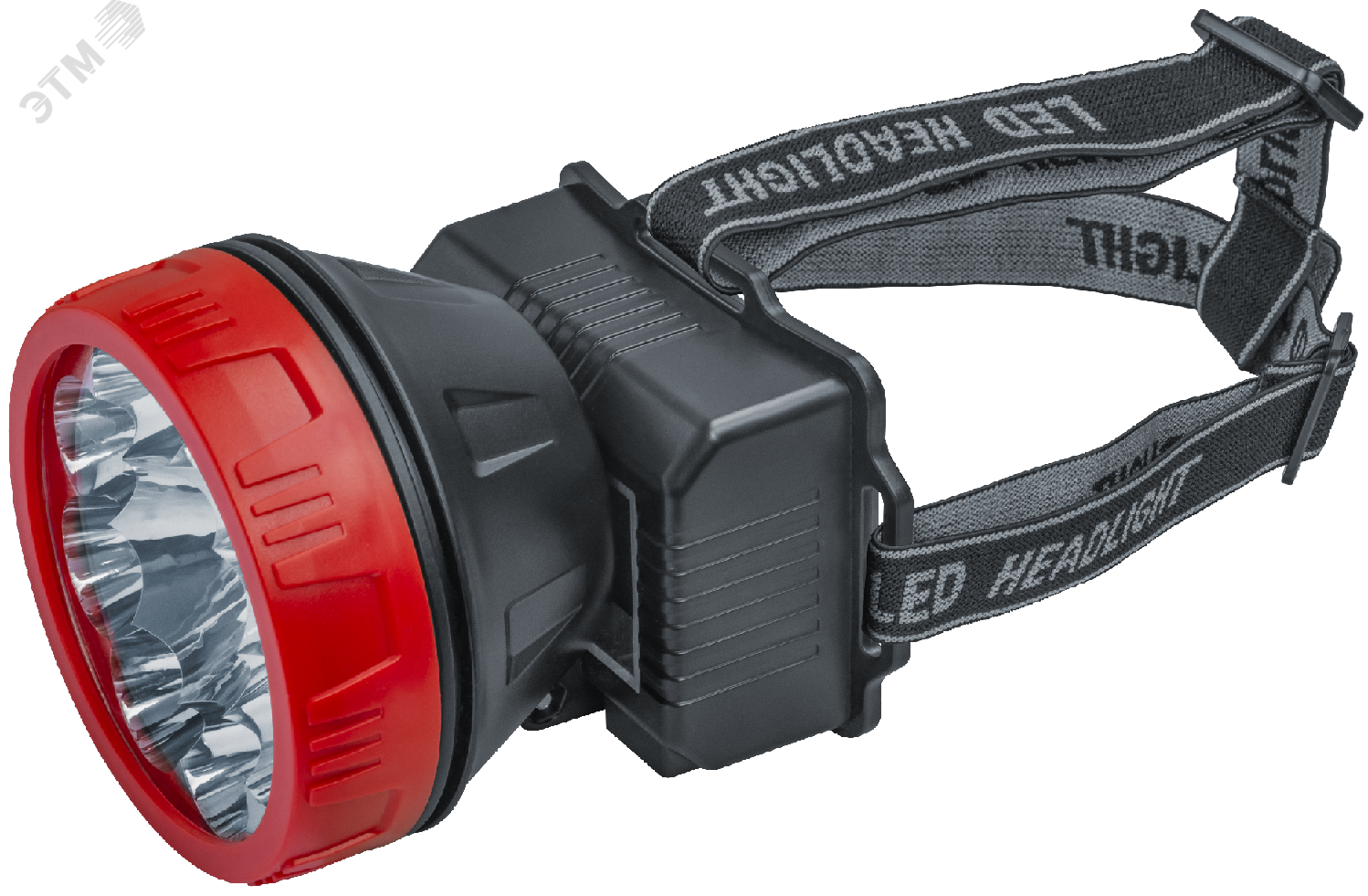 Фонарь светодиодный NPT-H21-ACCU налобный 9LED 1Вт 2 режима Li-ion 0,9Ач