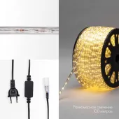 Дюралайт LED, постоянное свечение 2W - тёплый белый, 30 LED/м, 100 м
