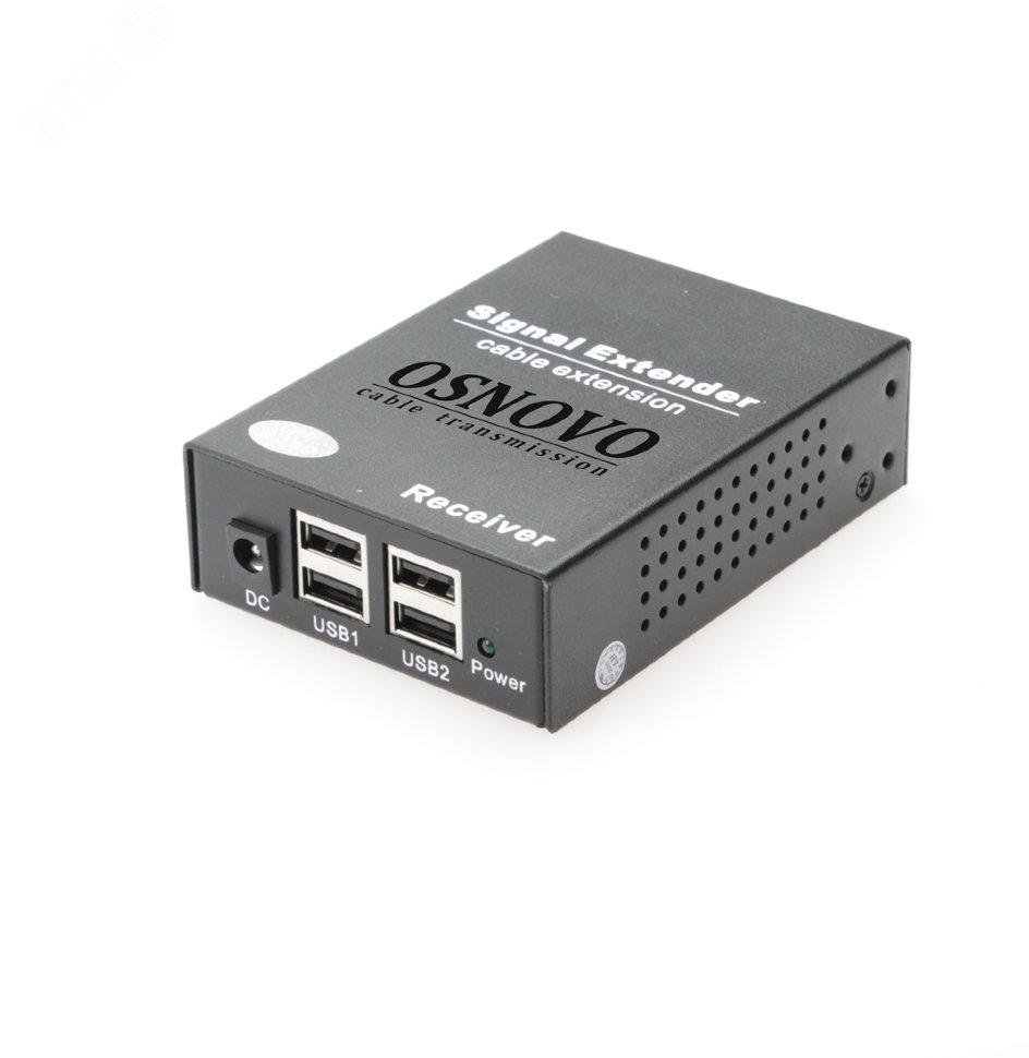 Удлинитель USB 2.0 по сети Ethernet 1хUSB-A, 1хRJ45 до 150 м
