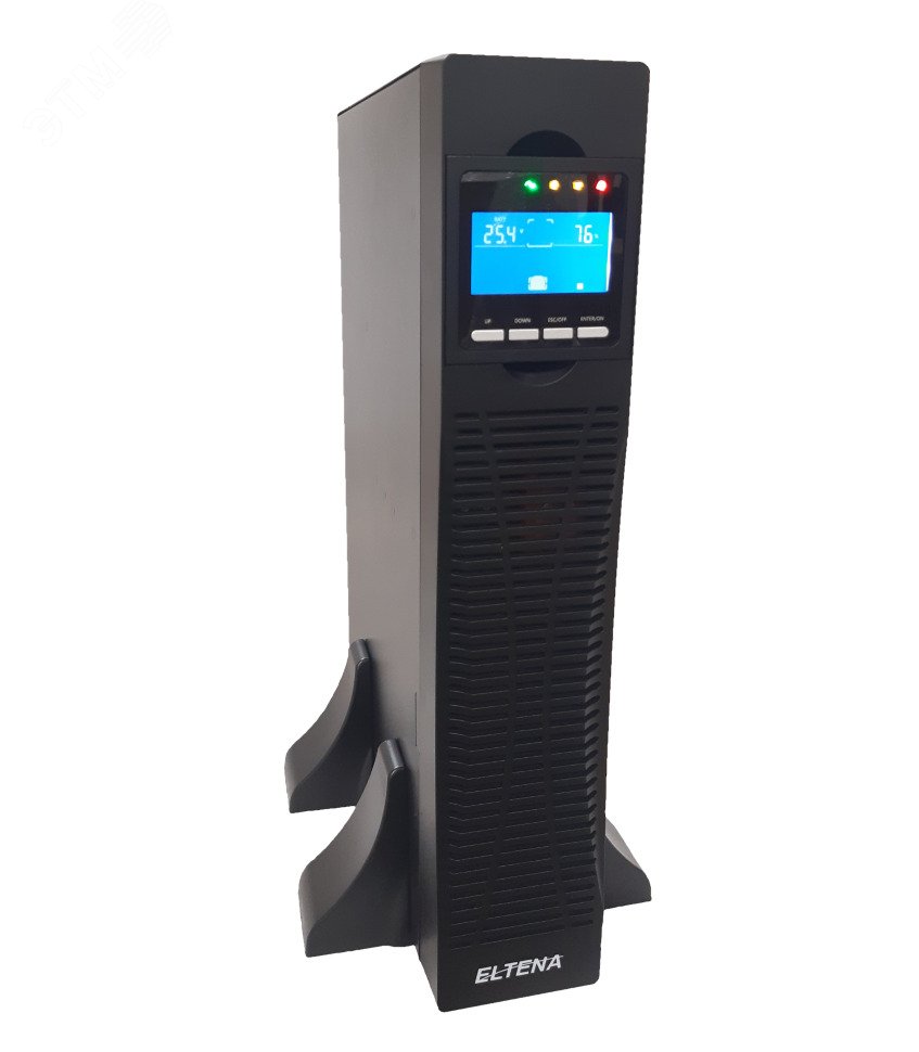 Источник бесперебойного питания Monolith V 1000RТLT, Rack Tower, Оn-line, 1000 Ва/1000Вт, фаза 1/1, 2 шт. CEE7 (Евро), RS-232, USB, слот для SNMP-карт / «сухих» контактов