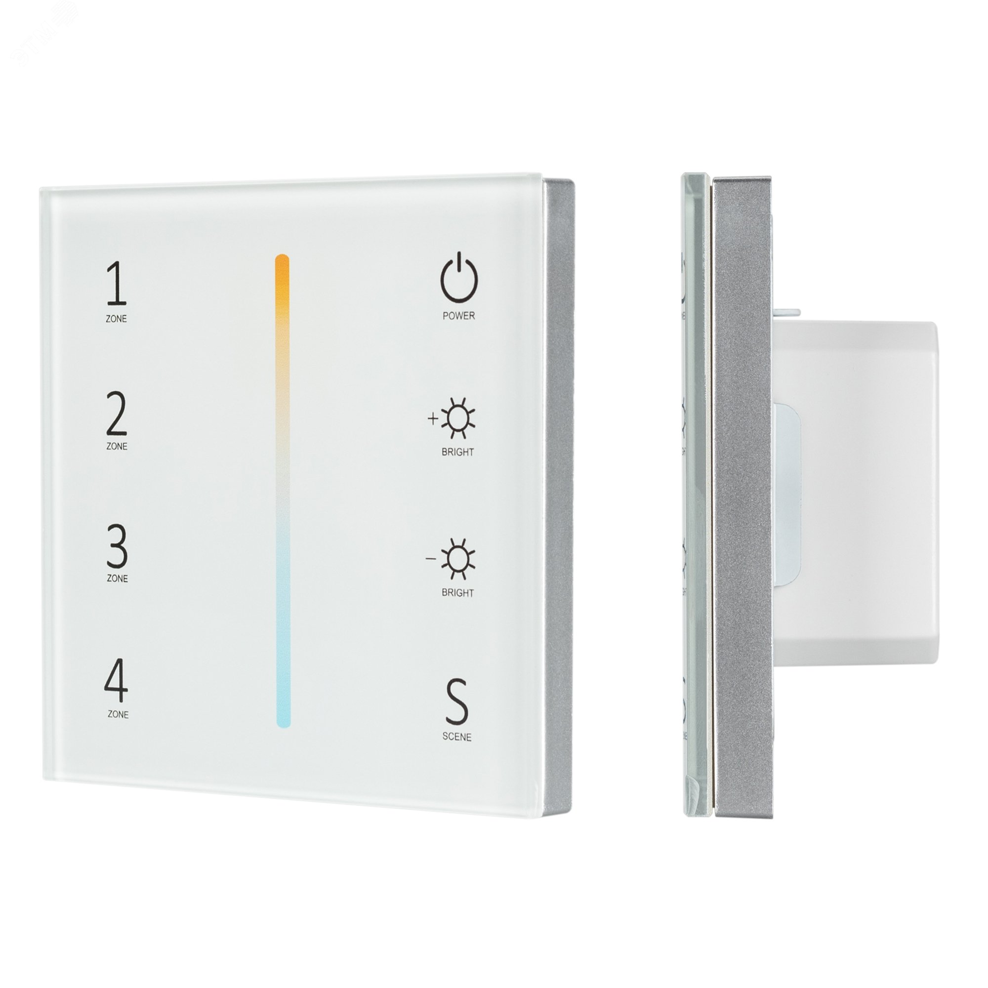 Панель Sens SMART-P38-MIX White (230V, 4 зоны, 2.4G) (ARL, IP20 Пластик, 5 лет)