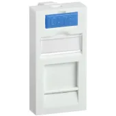 Вставка 45х22.5мм для 1 модуля Keystone Jack с маркером