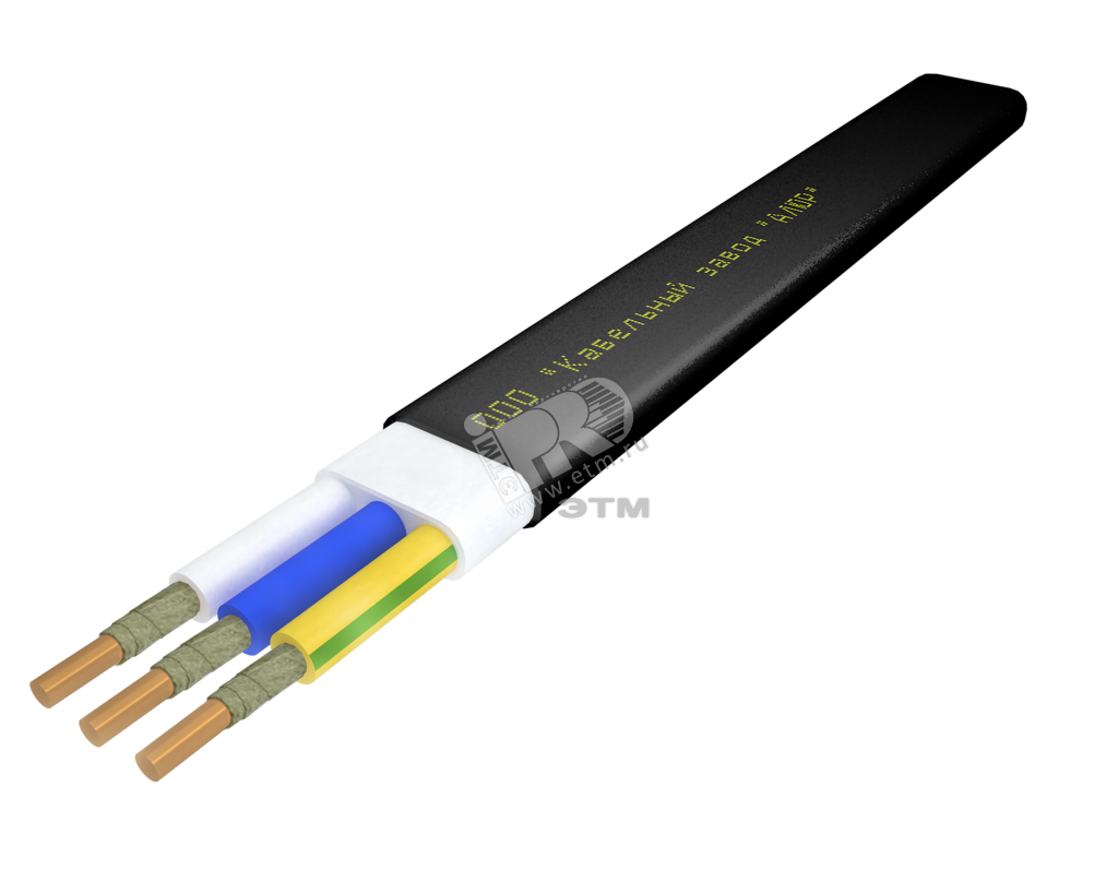 Кабель силовой ППГ-П нг(А)-FRHF 3х4.0ок (N.PE)-1 однопроволочный (барабан)