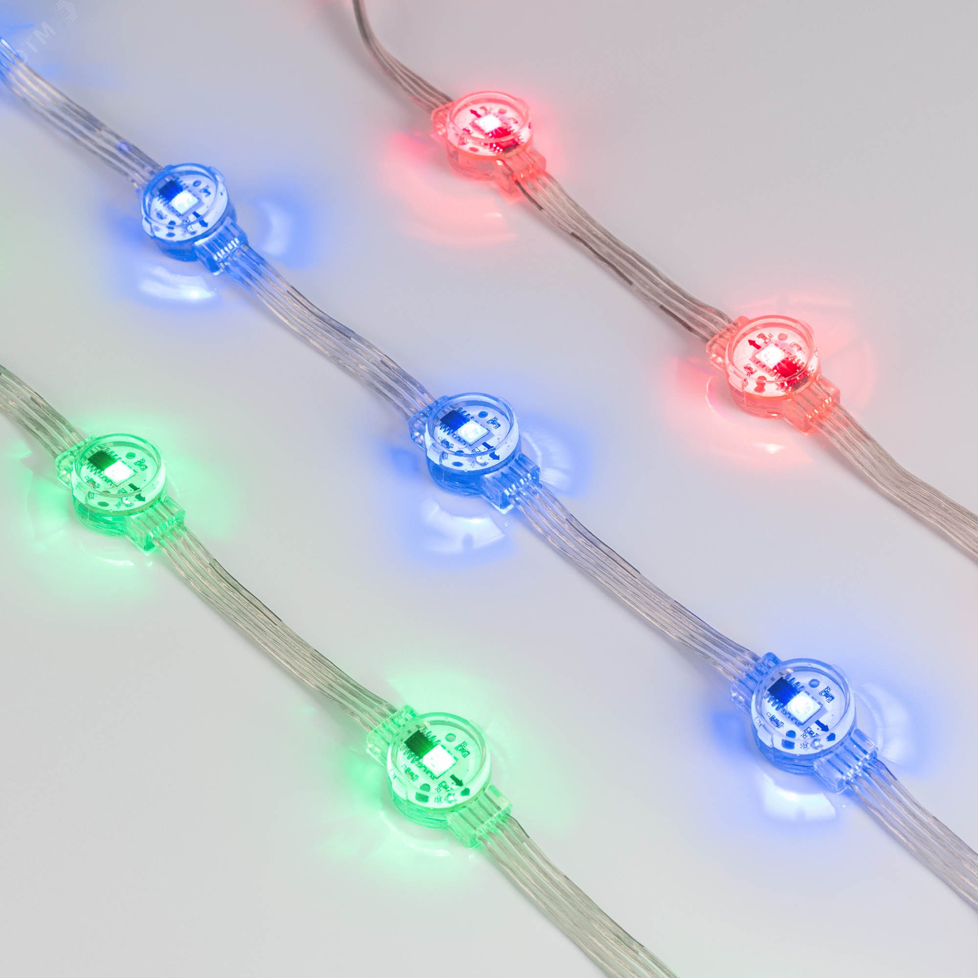 Модуль управляемый DMX-B1-D20 12V RGB (0.3W, IP68, 120 deg) (, Пластик, 3 года)