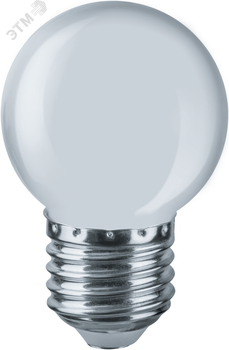 Лампа светодиодная LED 1вт Е27 белый шар