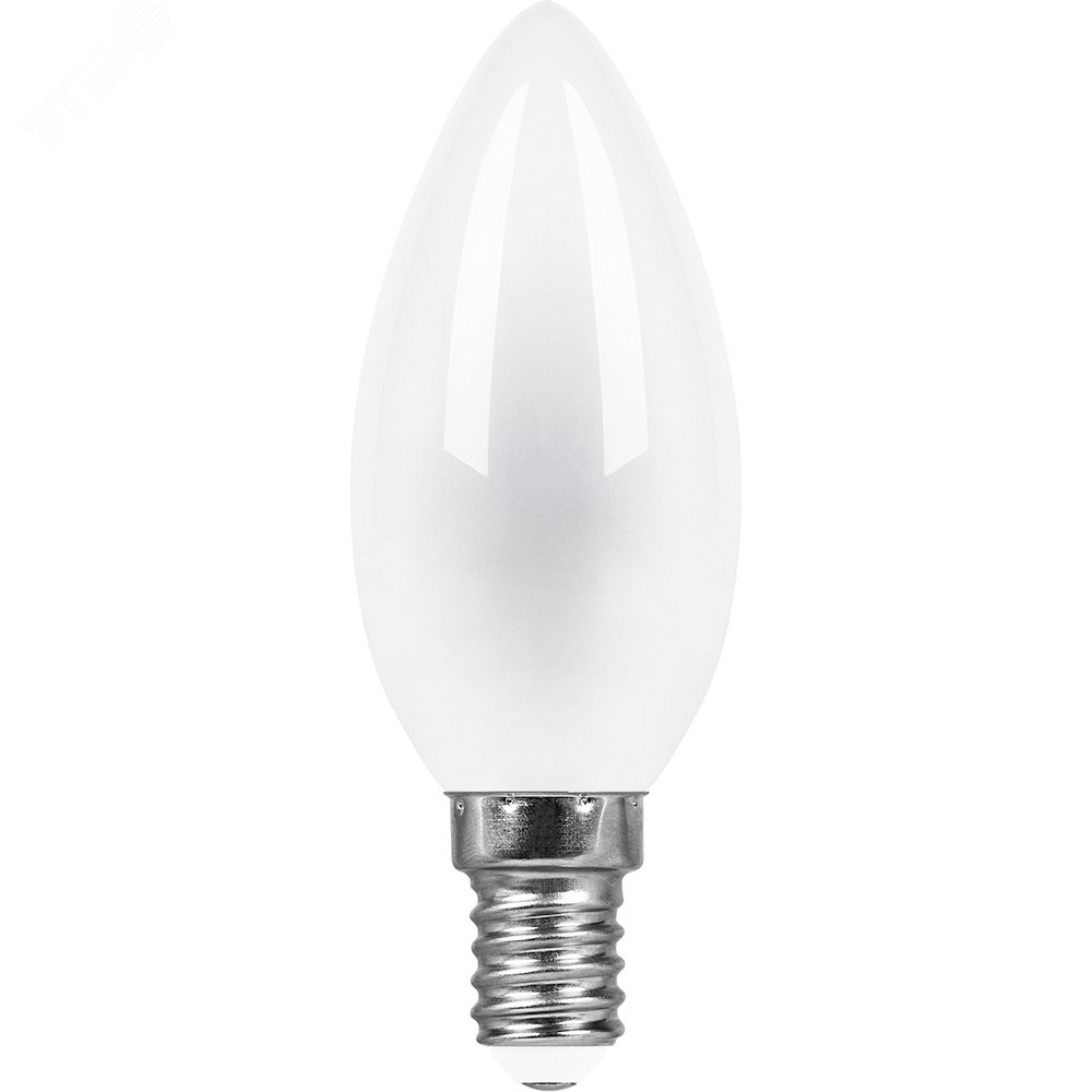 Лампа светодиодная LED 9вт Е14 белый матовая свеча FILAMENT
