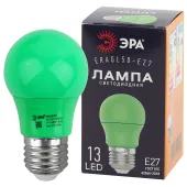 Лампа светодиодная для Белт-Лайт диод. груша зел., 13SMD, 3W, E27 ERAGL50-E27 LED A50-3W-E27