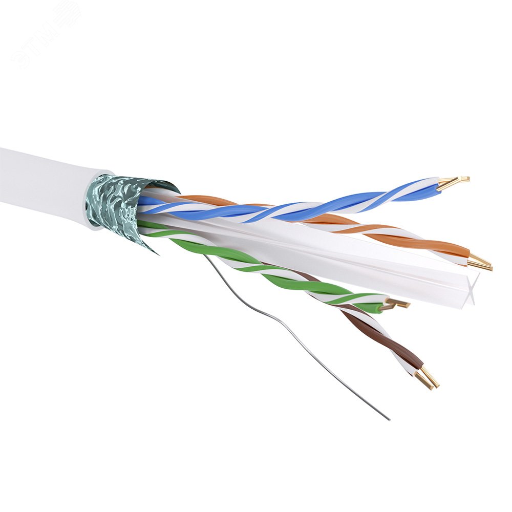 Витая пара CAT 6 F/UTP нг(А)-HF бухта 305м белый