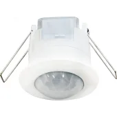 Датчик движения ИК встраиваемый 1200w 360 гр. 6м IP20 белый