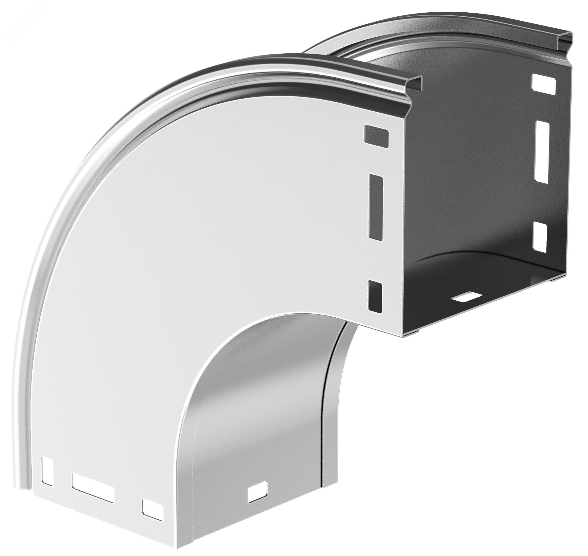 Поворот плавн. 90град тип В20 ESCA 80х80мм