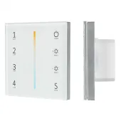 Панель Sens SMART-P38-MIX White (230V, 4 зоны, 2.4G) (ARL, IP20 Пластик, 5 лет)